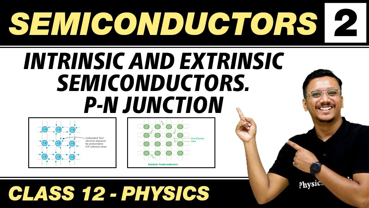 Semiconductors 02 : Intrinsic & Extrinsic Semiconductors | P-N Junction | Class 12 NCERT