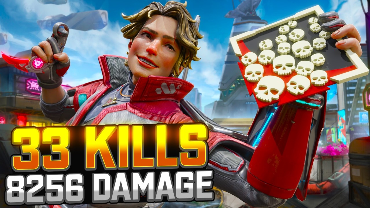 Безумное количество убийств и урона от Спэрроу (33) в Apex Legends (8000)