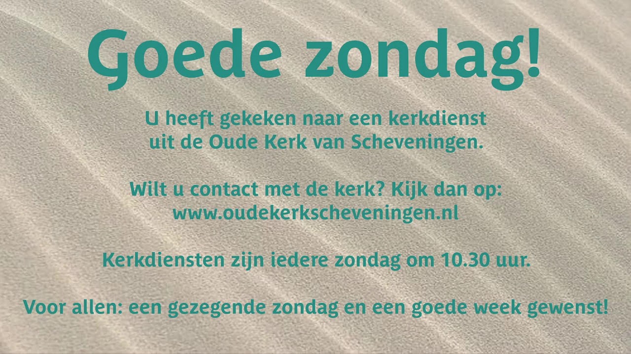 Prof. dr. F.G. Immink | zondag 1 maart 2026 | Oude Kerk Scheveningen