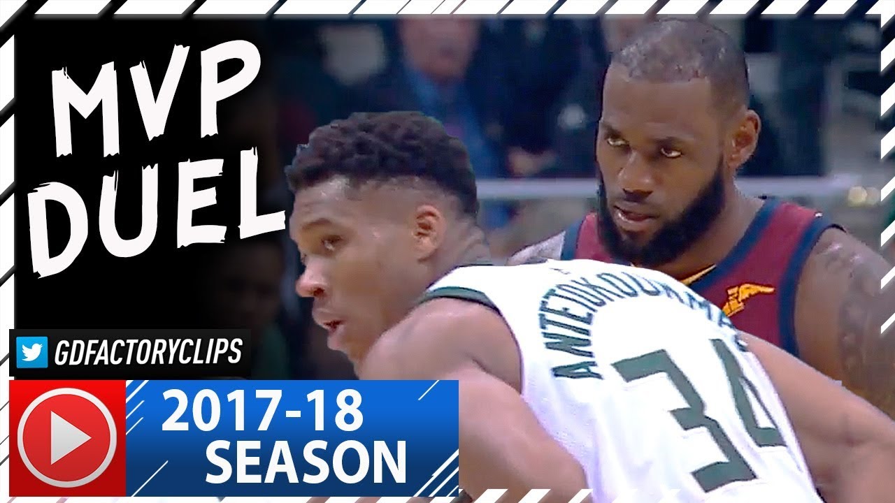 LeBron James vs Giannis Antetokounmpo MVP Duel Highlights (2017.10.20) Cavs vs Bucks - MUST SEE!