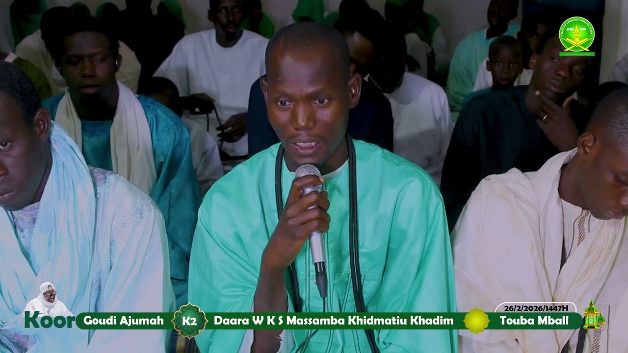 Goudi Ajumah 26/2/2026/1447H D.w.k.s.Massamba Khidmatoull Khadim Touba Mball