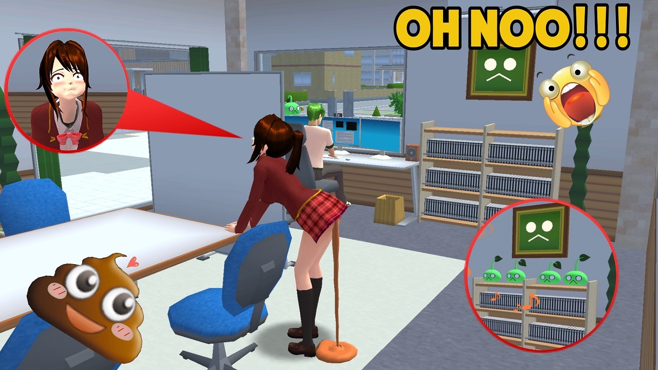 Рина какает после того, как собрала Скраб Чан | SAKURA SCHOOL SIMULATOR