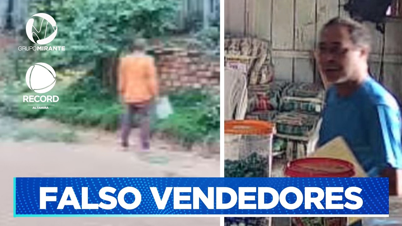 FALSOS VENDEDORES VISITAM CASAS E PRATICAM FURTOS | Record Altamira - Grupo Mirante