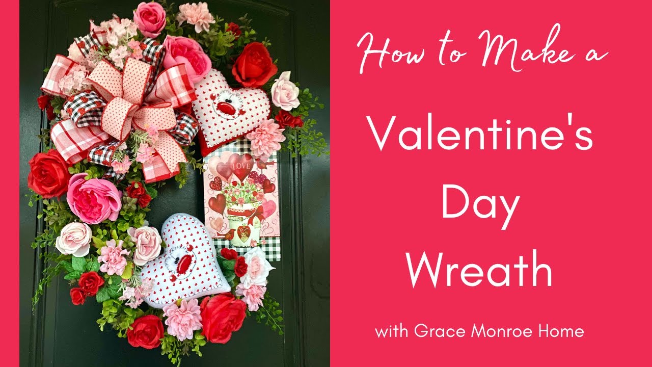 DIY Valentine's Day Wreath - Valentines Wreath Tutorial
