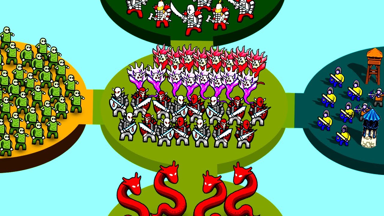 BIGGEST Undead Army EVER Defends Its New Kingdom from Monsters in Circle Empires!