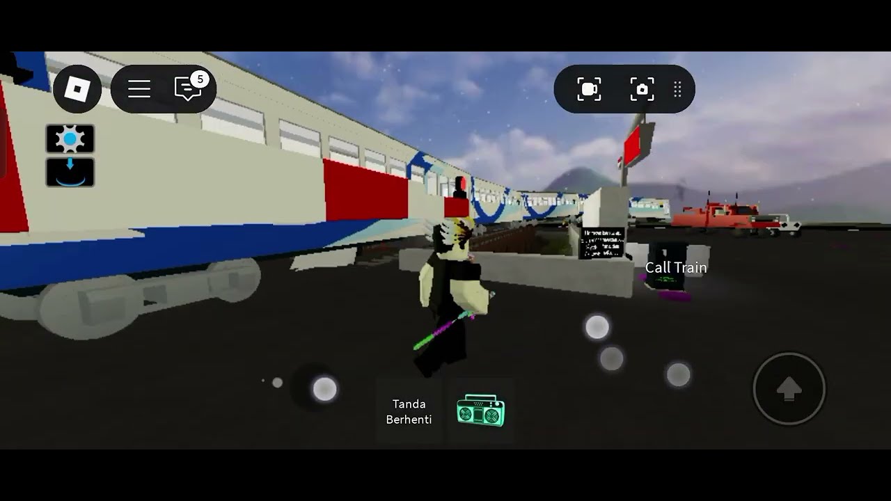 Kereta kai vs kendaraan #roblox #shorts 