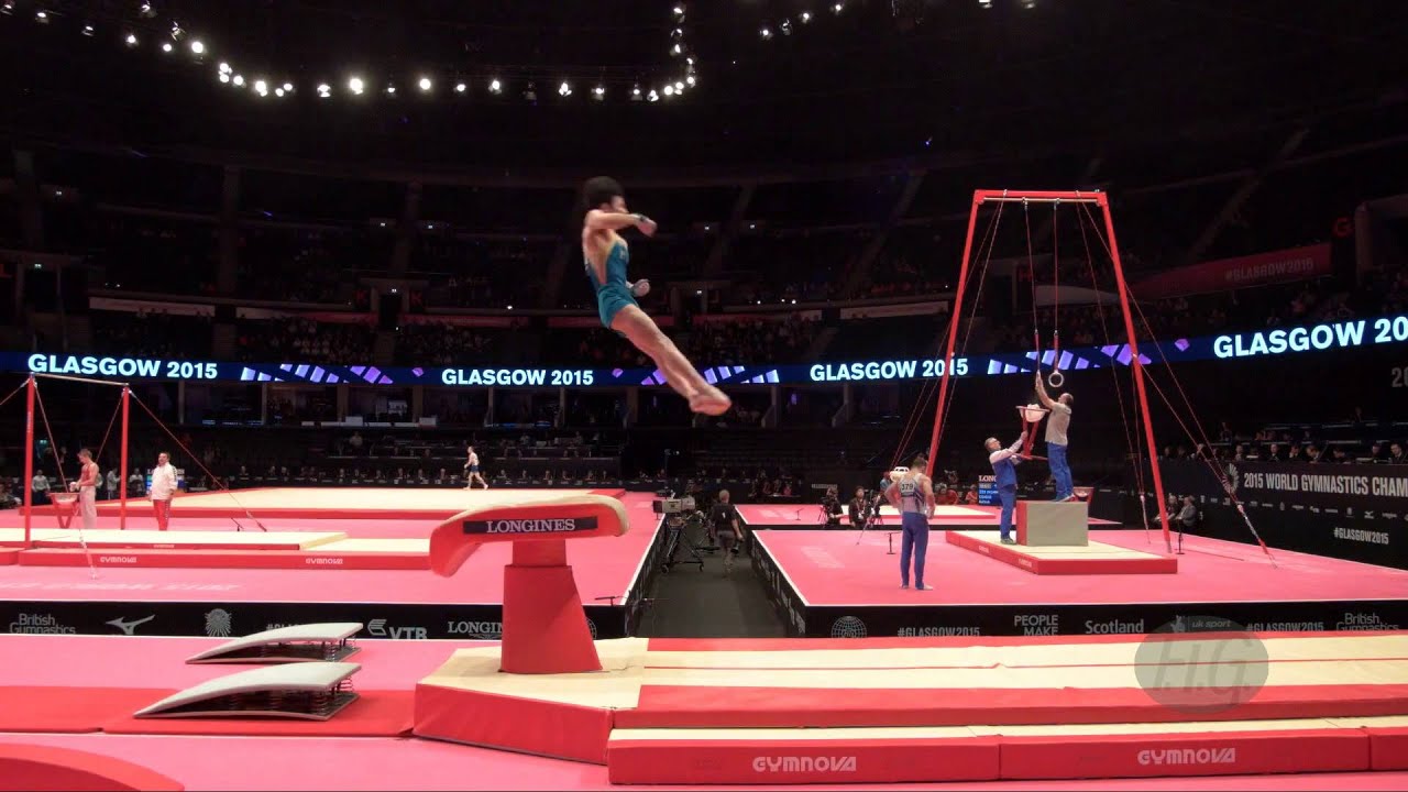 TSUKAHARA Naoya (AUS) - 2015 Artistic Worlds - Qualifications Vault 1
