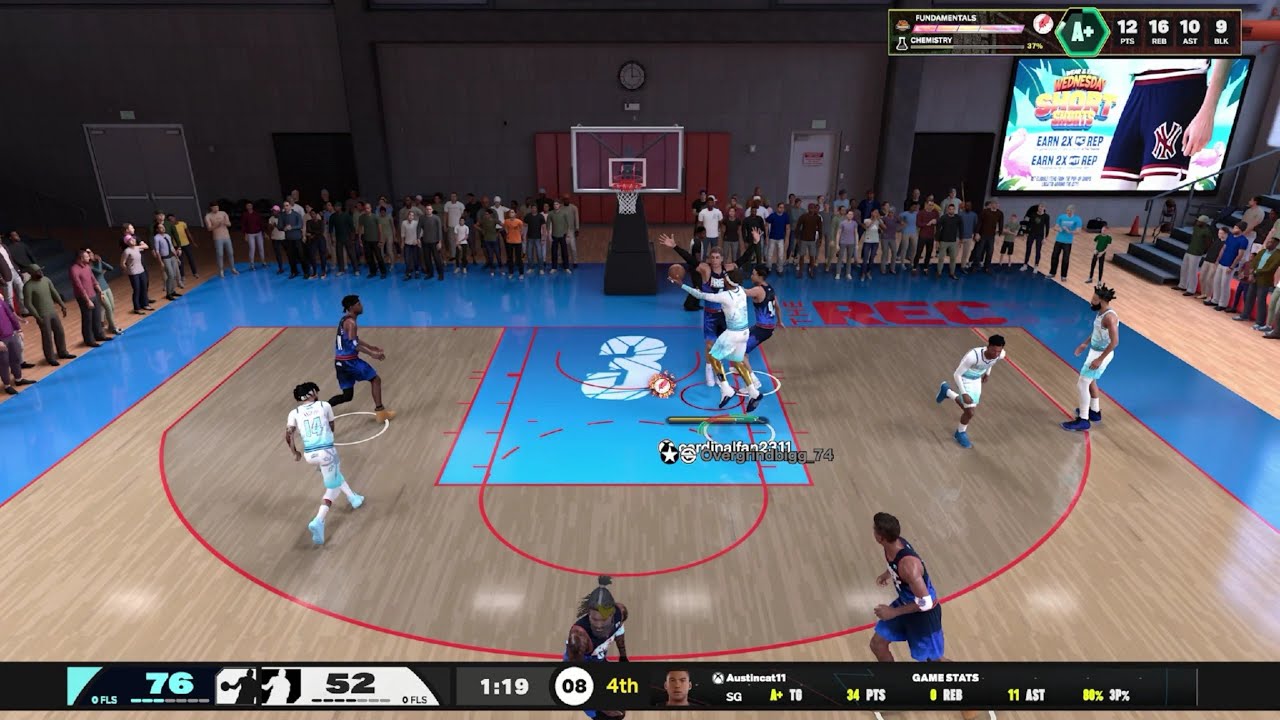 Getting a QUADRUPLE DOUBLE in the Rec