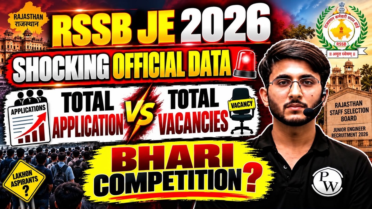 RSSB JE 2026 | Total Applications, Vacancies & Competition | Complete Analysis