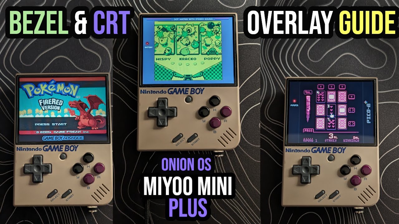 Bezel & CRT Overlays Guide - Miyoo Mini Plus - Onion OS