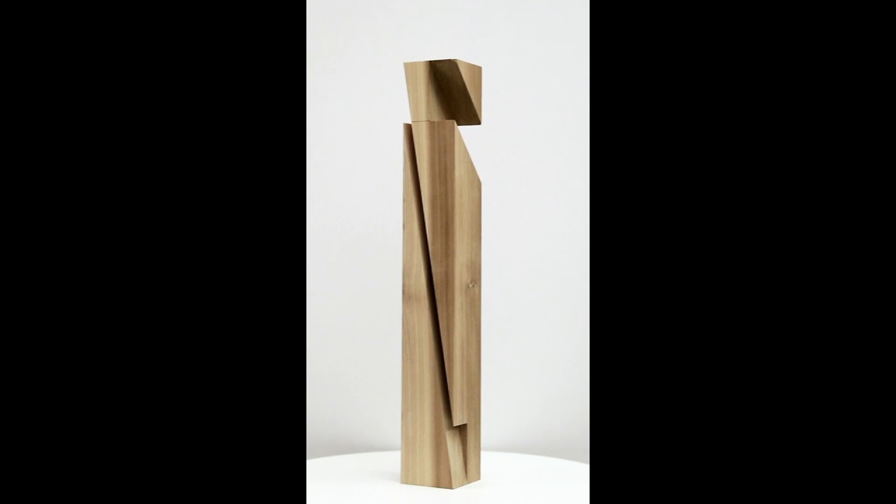 Roland Gebhardt Untitled (LV0081.037), 2019, Carved poplar,  26 x 3.75 x 3.75