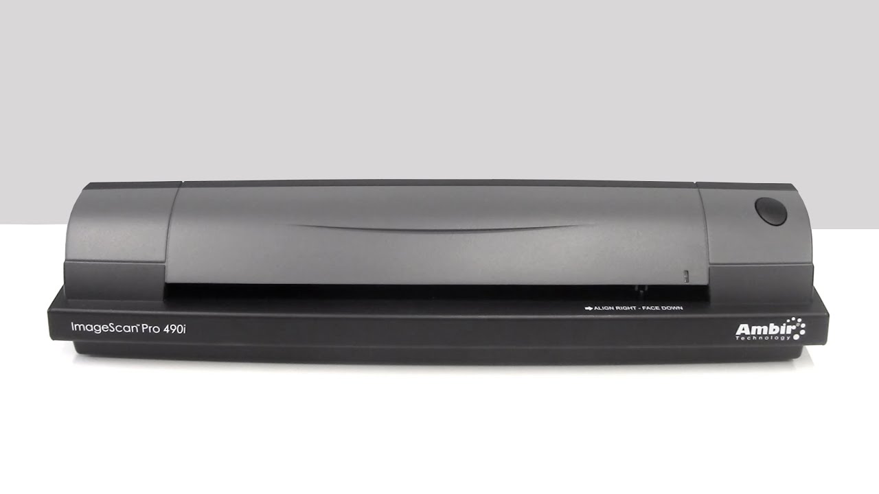 ImageScan Pro 490i Duplex Document and Card Scanner with AmbirScan