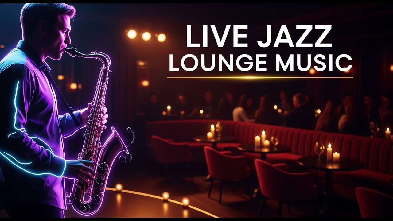 Live Lounge Jazz Music 24/7 – Smooth Jazz Cafe Vibes for Work, Study, and Relax