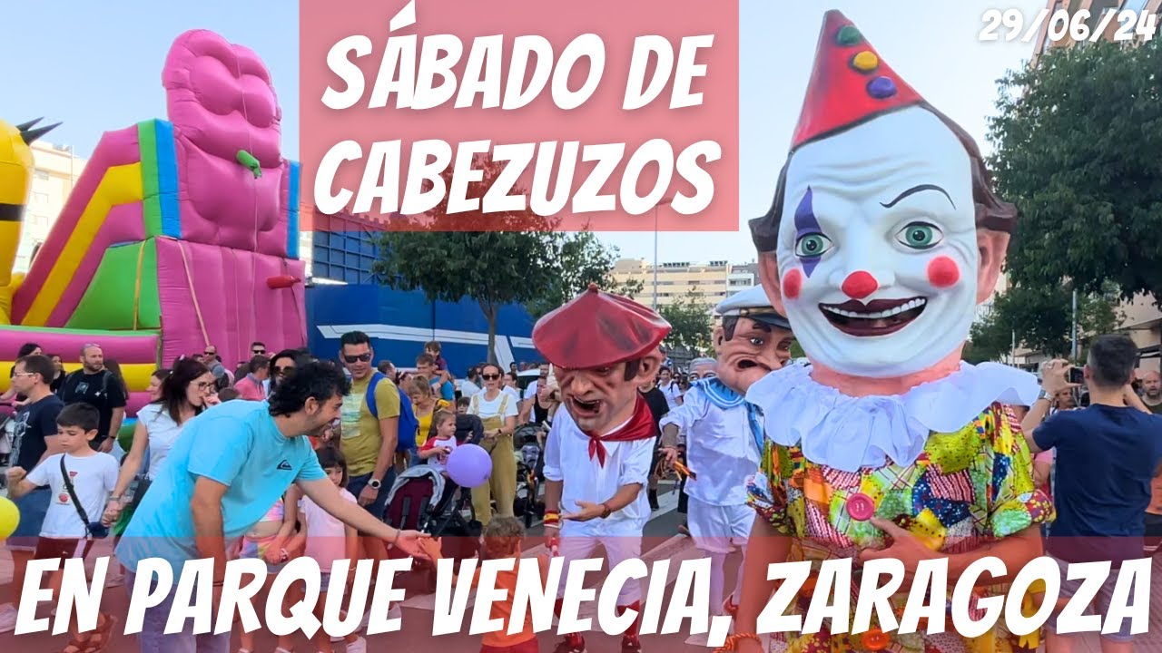 CABEZUDOS en FIESTAS de Parque Venecia, Zaragoza |