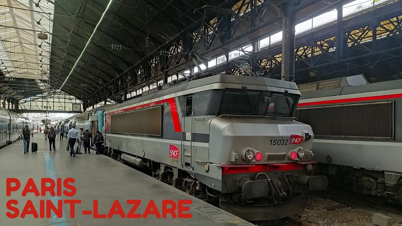 TER, transilien en gare de Paris-Saint-Lazare