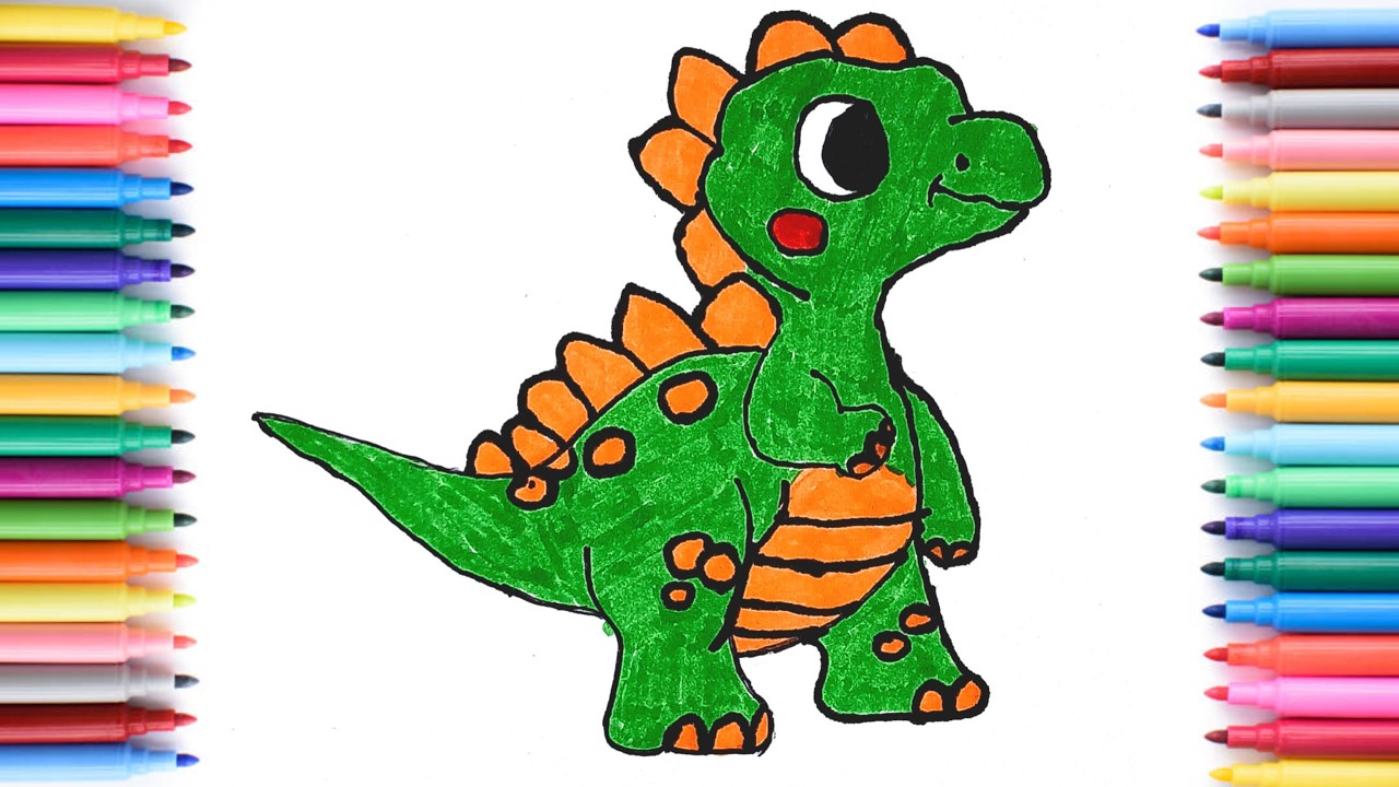 Giggle Palette! Happy Dinosaur 😄🎨