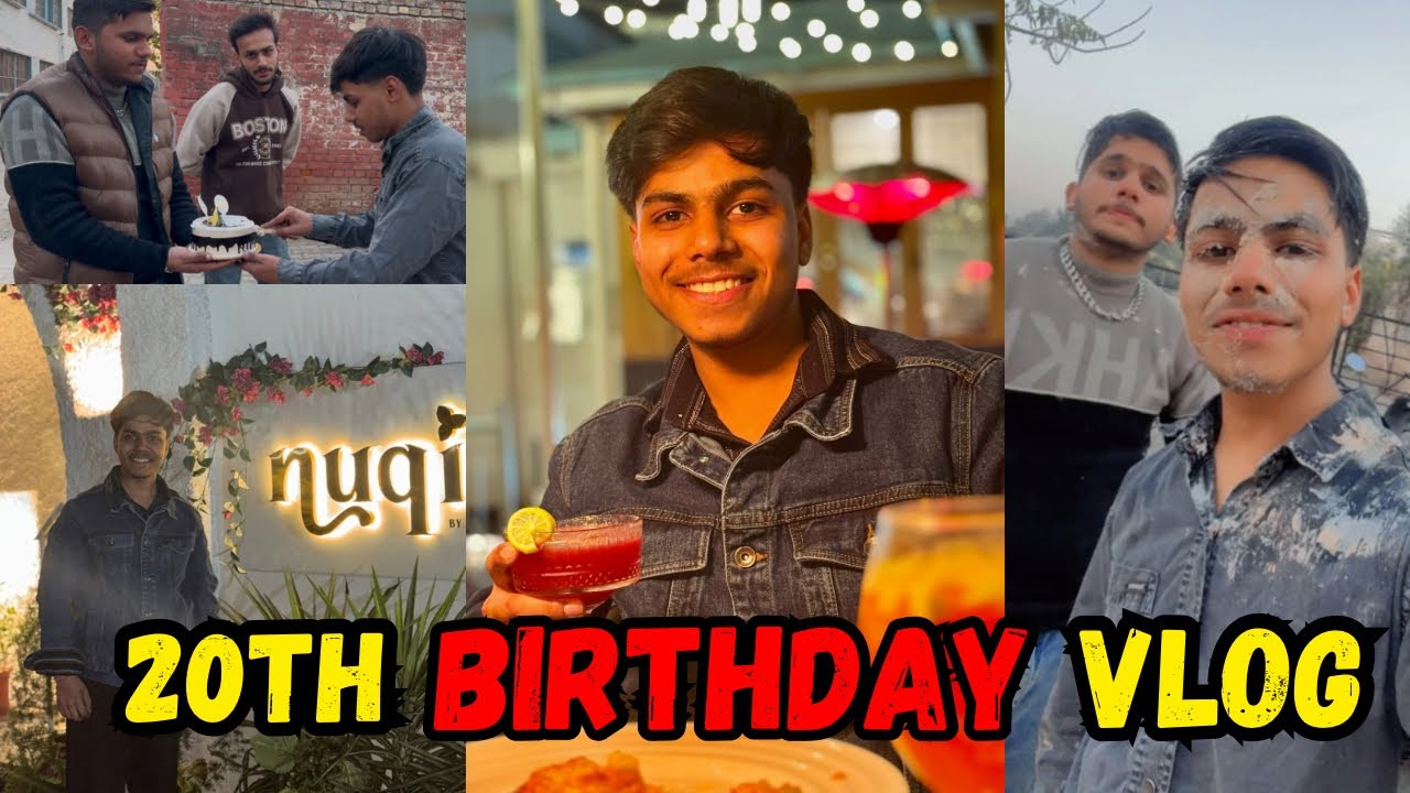 20th birthday vlog 🎂 full on masti aur kaand 😂 #birthdayvlog #viral #nuqijalandhar