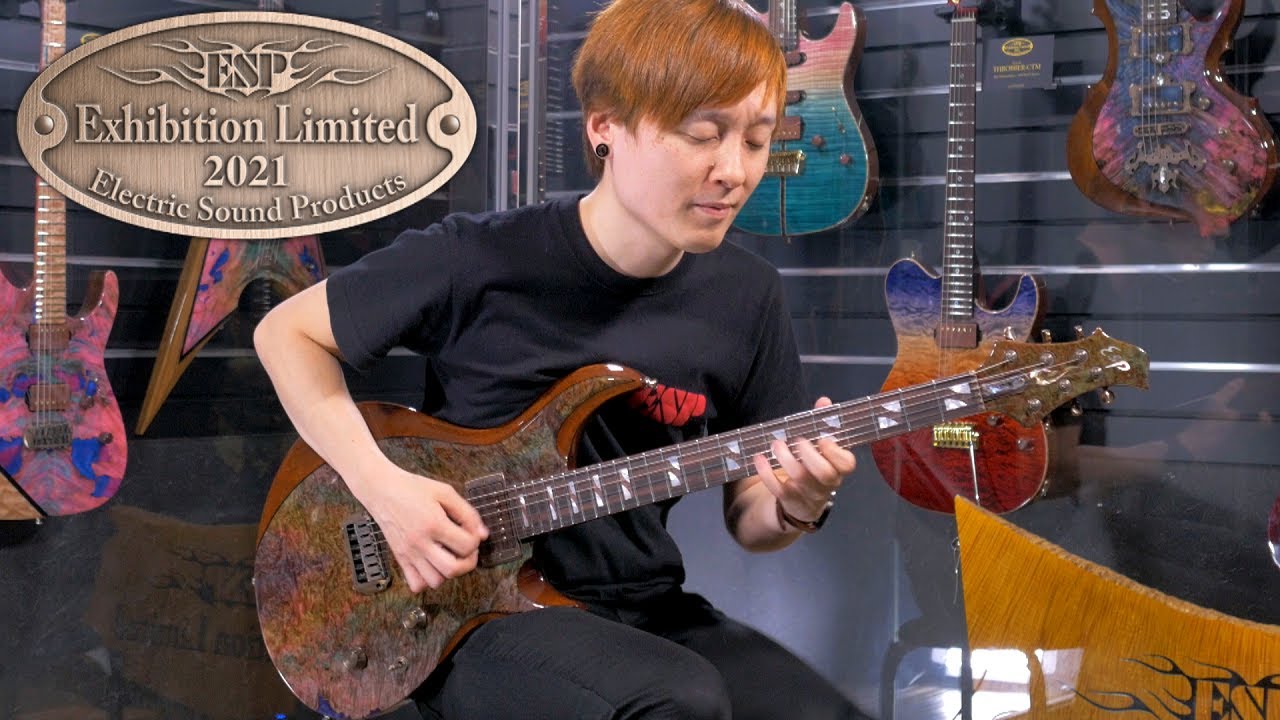 ESP Guitars: 2021 ESP Exhibition Limited EX21-33 MYSTIQUE-CTM-FT NT