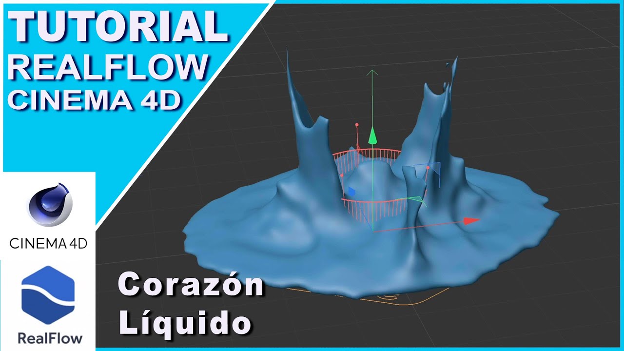 TUTORIAL RealFlow Corazón líquido | Cinema 4D