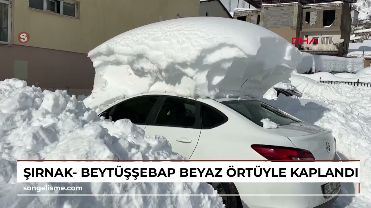 Şırnak- Beyt&uuml;şşebap beyaz &ouml;rt&uuml;yle kaplandı