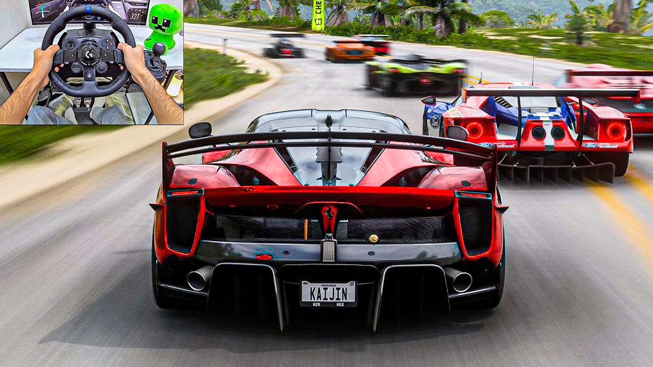 Ferrari FXX K EVO VS Extream Track Toys - Forza Horizon 5 | Logitech G923 Steering Wheel