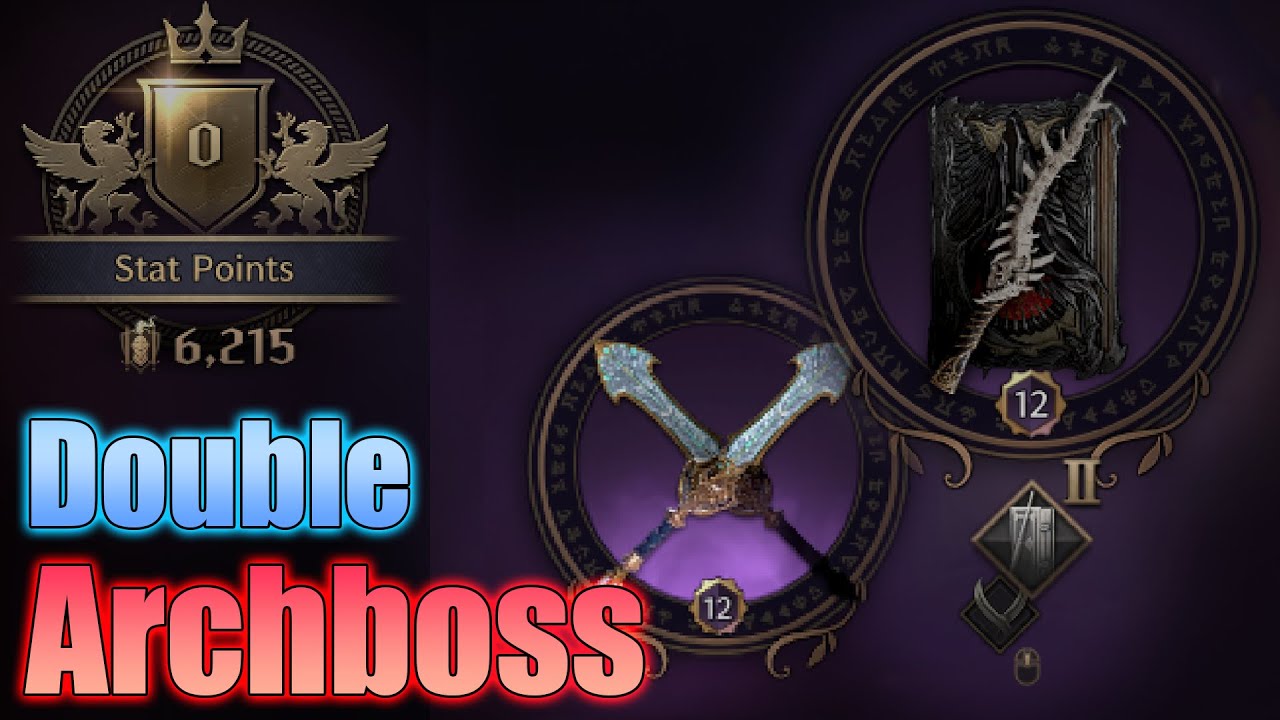 Deluznoah Dagger + Tevent Wand Double Archboss T2 PvP [Darkblight Throne and Liberty]
