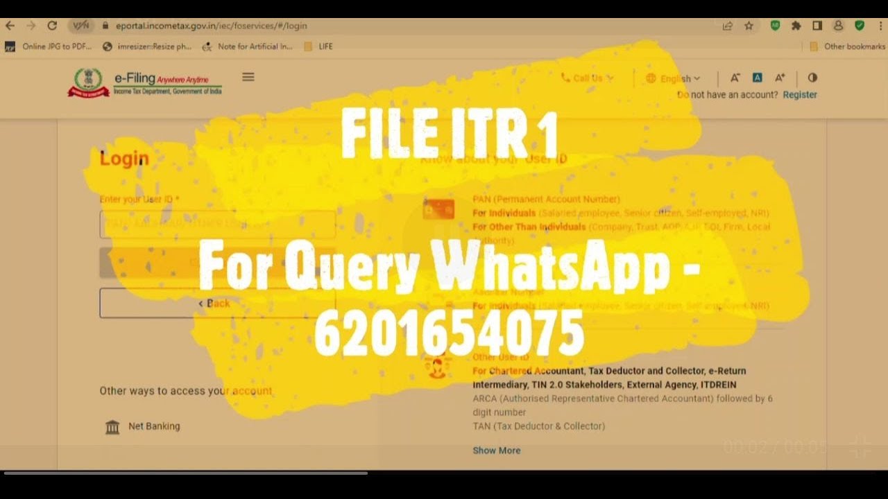 HOW TO FILE  ITR 1 FOR AY 2022-23/ FY 2021-22