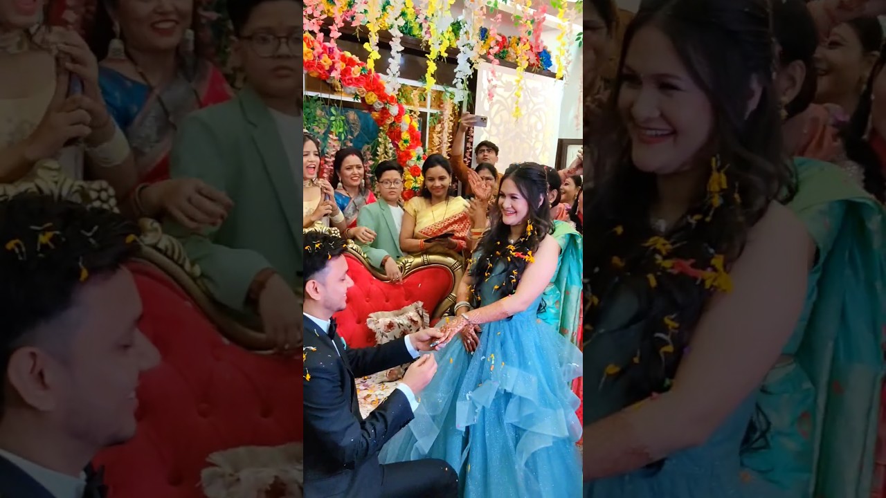 sister's engagement💍💕 #engagement #sagai #uttarakhand #kumaoni #pahadi #love #couple #shorts #reels