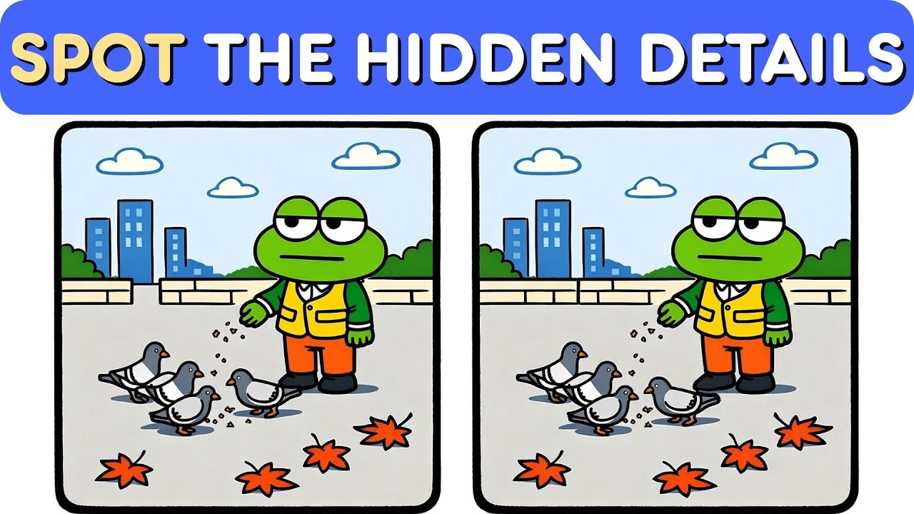 Spot the Differences #162 ONLY 1% Get All 5 Differences – Frog Puzzle Challenge