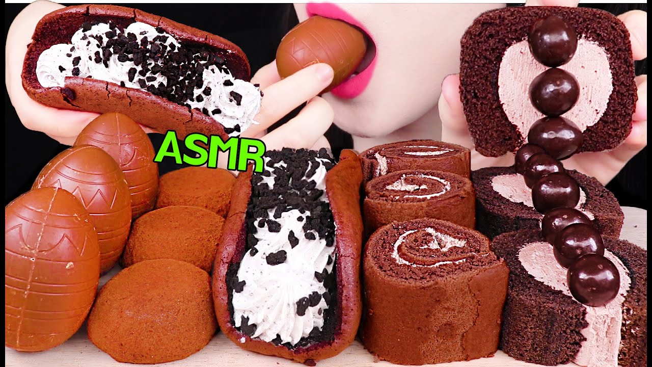 ASMR CHOCOLATE DESSERTS FEAST 초콜릿 디저트 파티 먹방 EATING SOUNDS