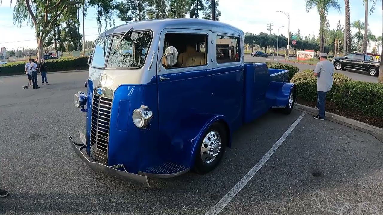 Now for something totally different, a one of as kind 1940 Autocar Pickup Truck, Dragsters & Donuts.
