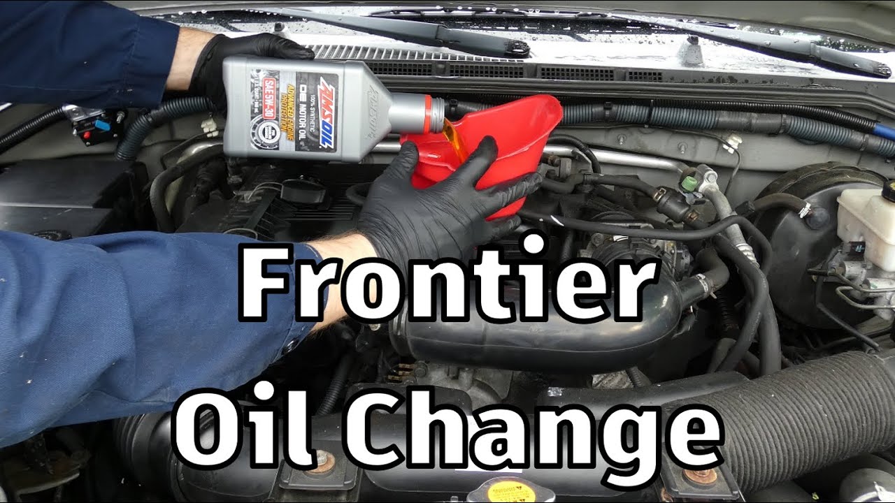 Как заменить масло в двигателе Nissan Frontier (2008-2014)