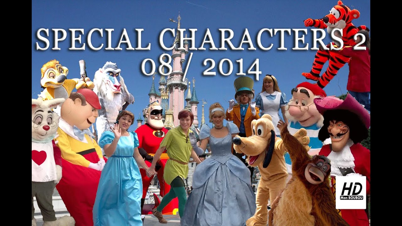 Special Characters Disneyland Paris the next 2 ! Spéciale Personnages la suite (2eme) ! [1080 HD]
