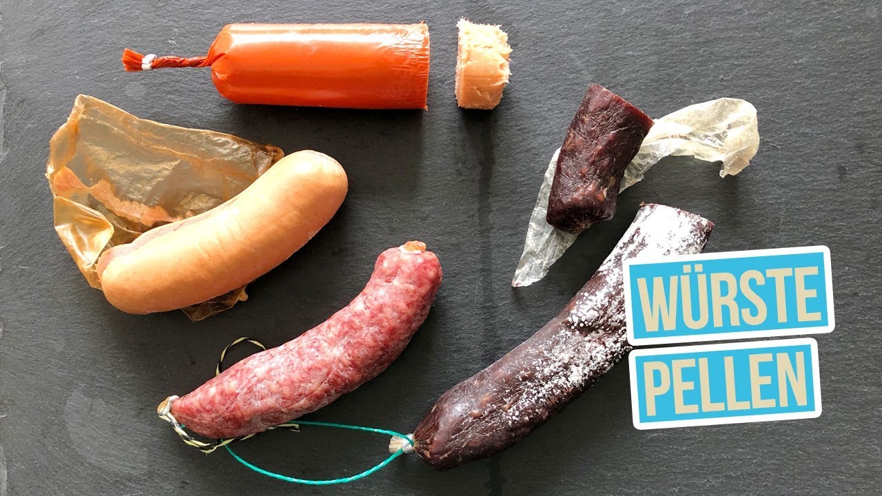 Wurst pellen | Würste schälen | Salami, Mettwurst und Cervelat