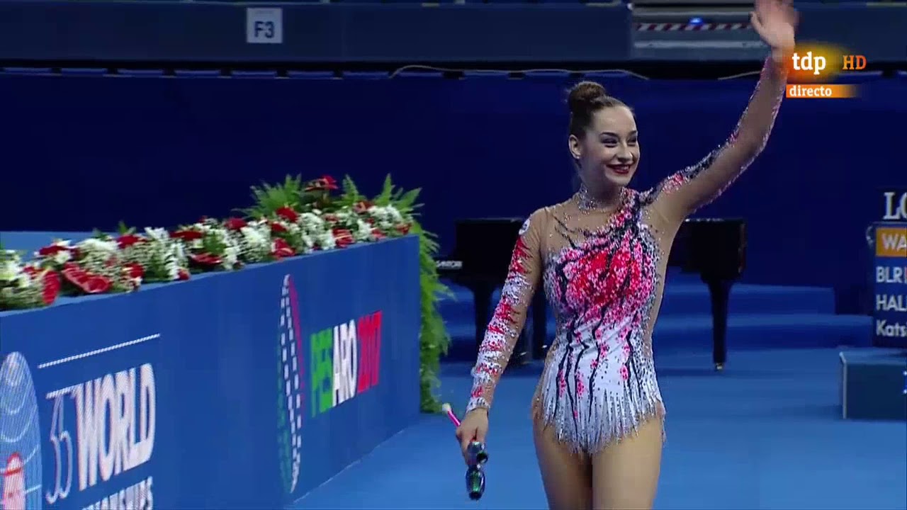 Katsiaryna Halkina (BLR). Final Mazas. Pesaro 2017