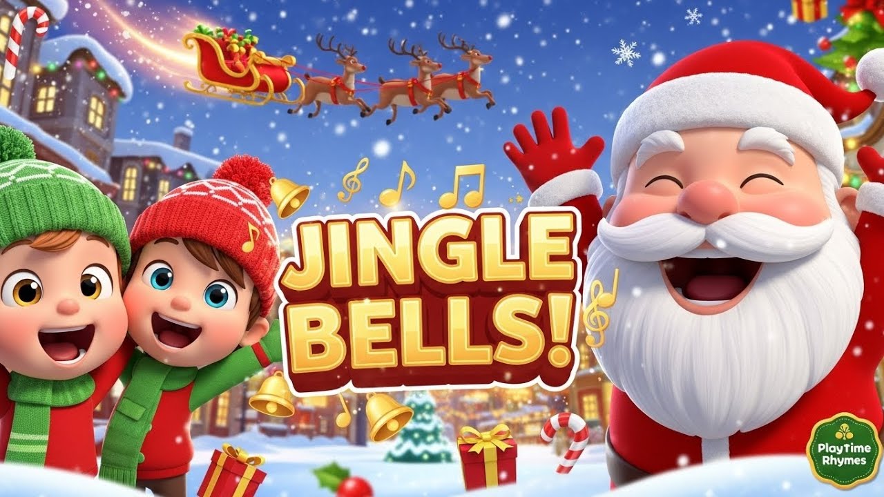 Jingle Bells 🎅 Fun Christmas Song for Kids | Sing, Dance & Play!