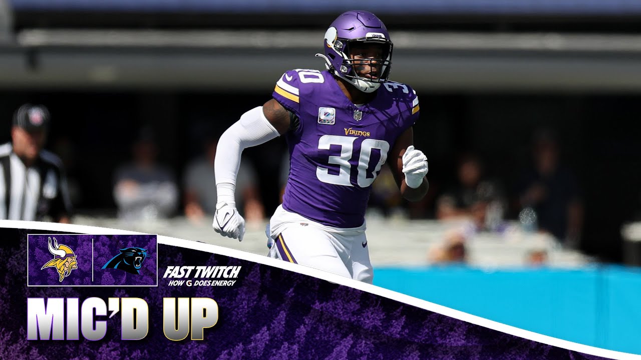 C.J. Ham Mic'd Up During Minnesota Vikings Win Over Carolina Panthers Week 4