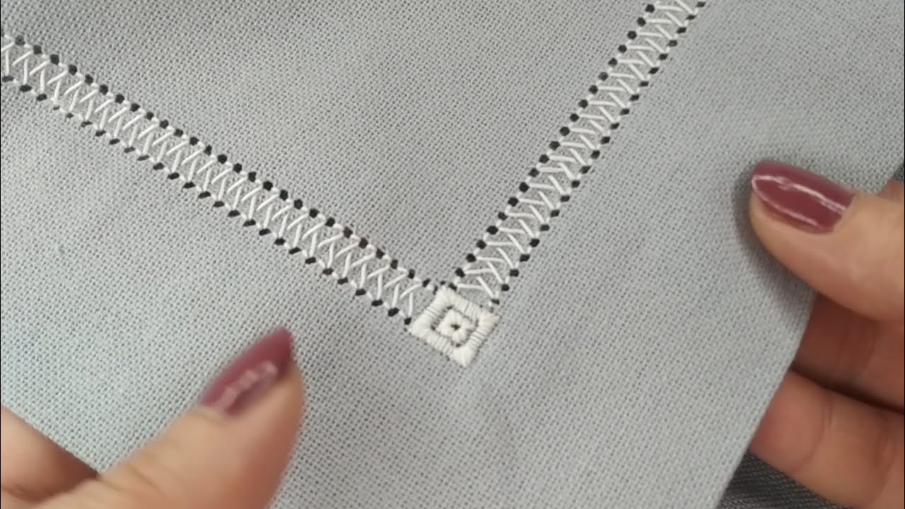 Як обробити край мережкою |Hand embroidery|