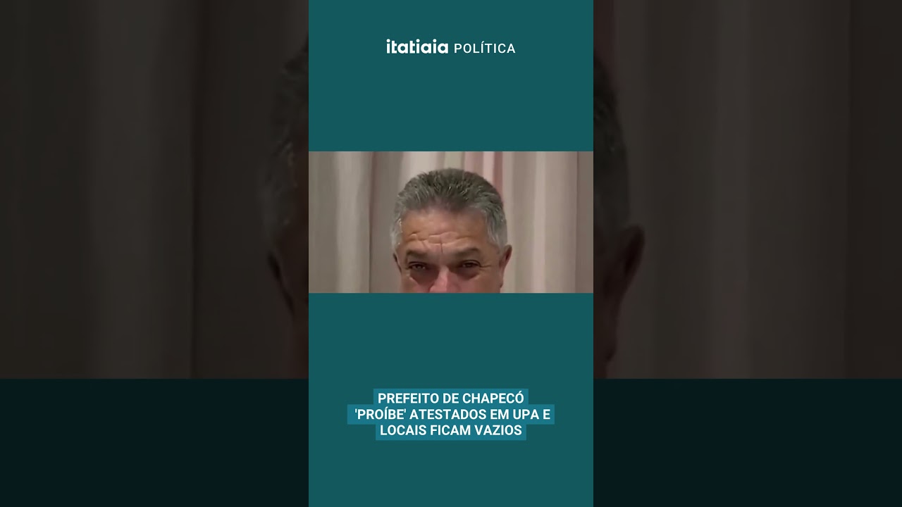 PREFEITO DE CHAPECÓ 'PROÍBE' ATESTADOS E UPAS FICAM VAZIAS: 'EM NOME DE JESUS, FORAM TODOS CURADOS'