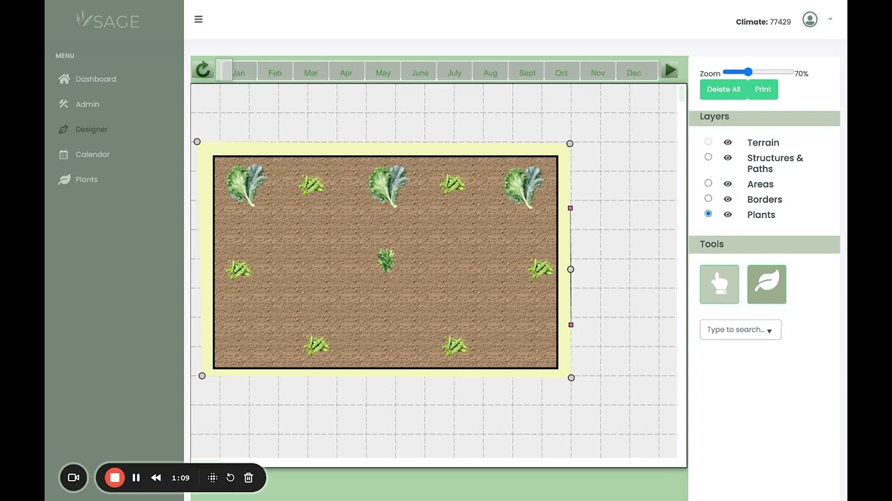 Fall Garden Planning with SAGE for a Houston Garden