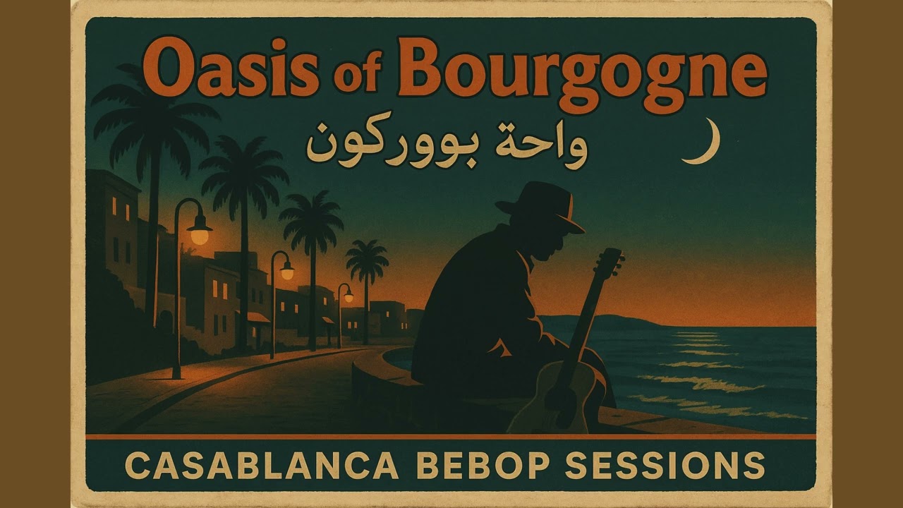Oasis of Bourgogne (واحة بورڨون) | Dreamy Casablanca Lo-Fi Jazz 🌙 | Casablanca Bebop Sessions