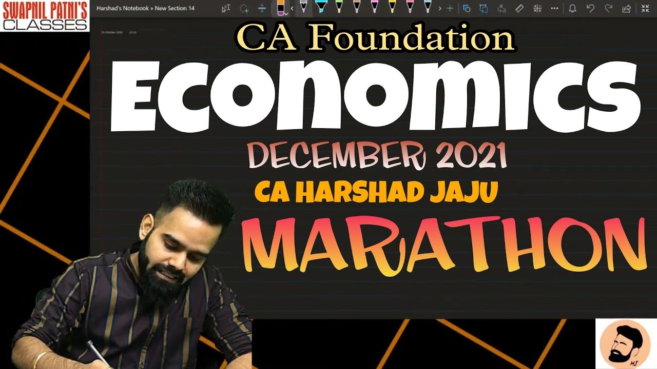 CA Foundation Economics Marathon || Business Economics Revision | One Day Revision | CA Harshad Jaju