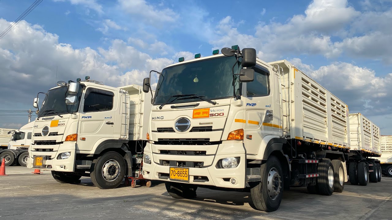 รีวิวHINOพี่ใหญ่380แรงกับน้องลอง344 ดั๊มพ์สามมิตร ปีใหม่ ไมล์น้อย สภาพสด ใช้งบ350,000ออกรถได้เลยจร้า