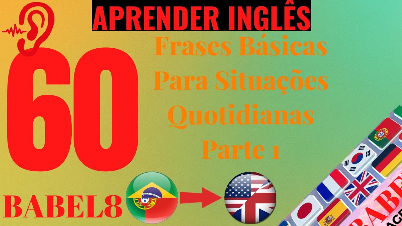 Aprender Inglês Facilmente: 60 frases básicas para situações quotidianas Parte 1