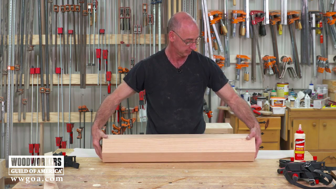 GLUING UP A HOLLOW COLUMN