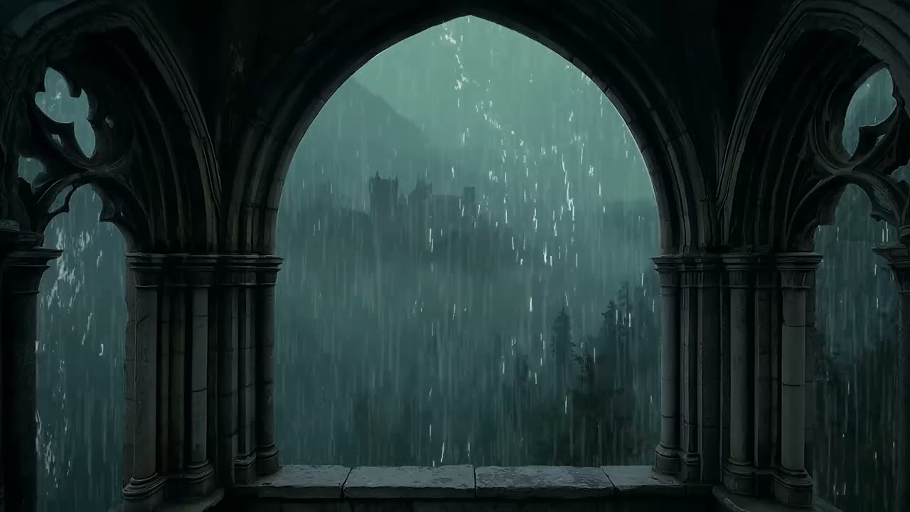 3 Hours Deep Sleep Music in the Warm Bedroom - Rain Sounds to Stress Relief and Calm Your Mind