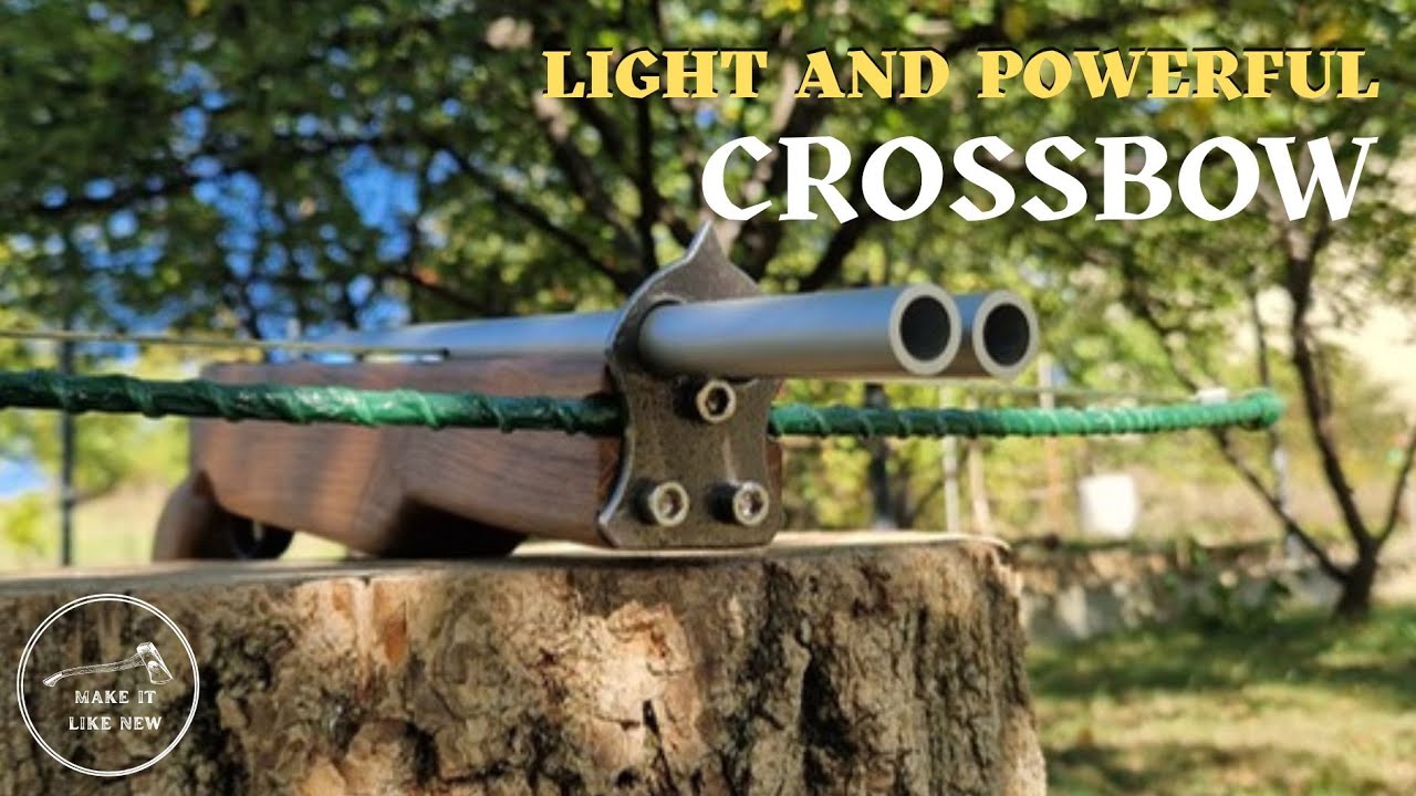 How to Make a Crossbow Easily. This Crossbow is Very Accurate.