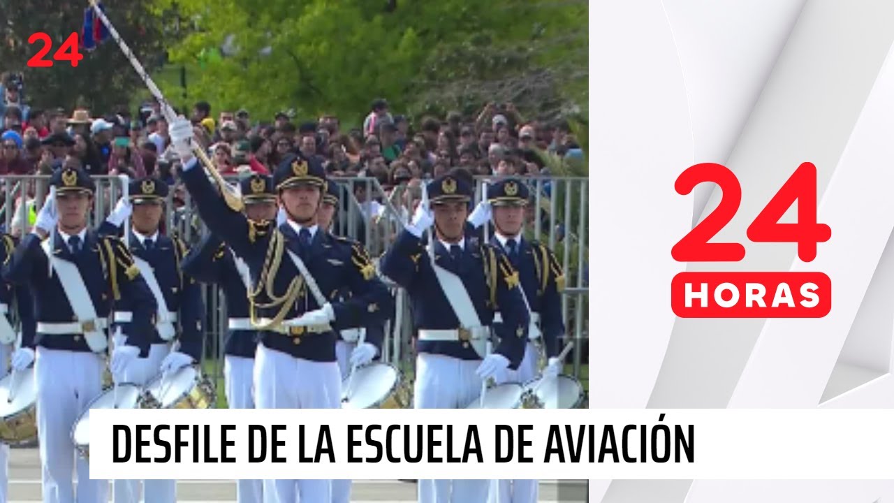 Desfile de la Escuela de aviación Capitán Manuel Ávalos Prado en la gran Parada Militar 2024