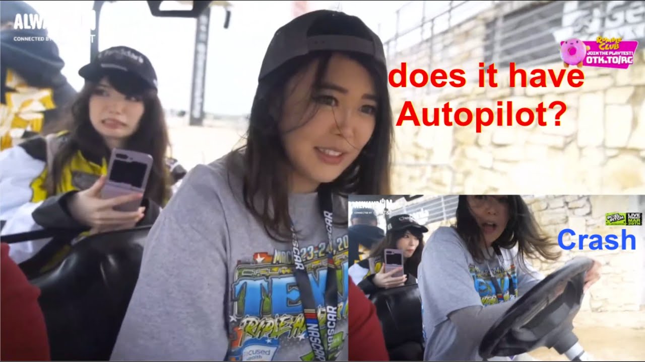 Emily drives a Golf Cart for the first time