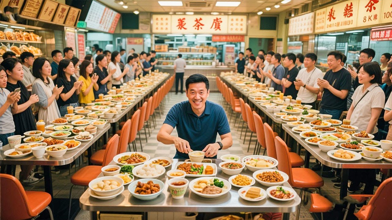 【粤语】在中国香港，一家大排档24h不停歇营业，每天供应超200百种食物，竟是为了1000位孤独老人！